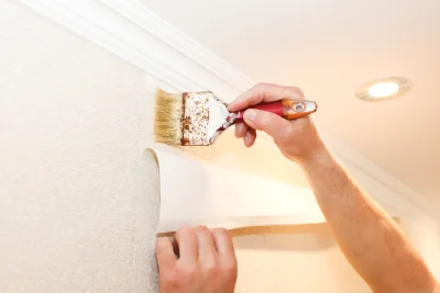 Pose de papier peint à Chatelay — revêtements muraux et toiles de verre